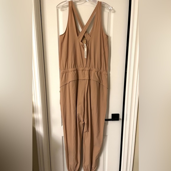 LuluLemon Tan Shift in Time Jumpsuit - Picture 2 of 2